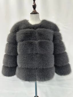 FANPUGUIZHEN Women Coats Autumn Winter New Fashion Pink Faux Fur Coat Elegant Thick Warm Outerwear Fake Fur Woman Jackets