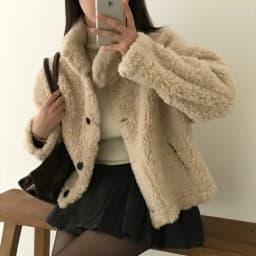 Women's Stylish Warm Faux Fur Jacket Retro Vintage Winter Coat All-Match Thickened Plush Integrated Leather And Fur Outerwear