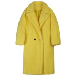 Fashionable Thickened Lamb Fur Jacket Women's Mid-Length Winter Coat Korean Style Teddy Bear Design Eco-Friendly Outerwear