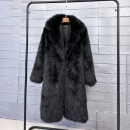 Fur & Faux Fur Coat Feminine Elegance 2026 New Winter Women's Fur Coat Fashion Temperament Lapel Solid Color Women Fur Coat H193