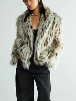 Lautaro Spring Autumn Winter Colorful Thickened Warm Hairy Shaggy Faux Fox Fur Coat Women Short Loose Luxury Fluffy Jacket 2025