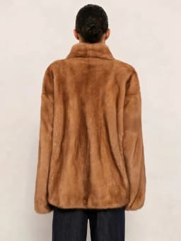 Women's Caramel Brown Faux Fur Coat Open Front Shawl Collar Oversized Winter Warm Elegant Luxe Chic Outerwear
