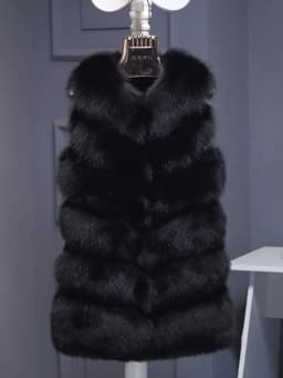 ZARORIN Faux Fur Vest Fashion Faux Fur Coats Women Sleeveless Long fur Jacket Gilet Fourrure manteau femme faux fur vests S-4XL