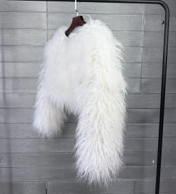 Short Coat Women Faux Fur Coats Jackets V Neck Thick Warm Y2k Streetwear Jacket Elegant Work Outerwear Autumn Winter 2026