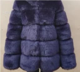 Short Coat Women Fox Faux Fur Coats Hooded Zipper Full Sleeve Thick Warm Elegant Splice Casual Autumn Winter Open Stitch