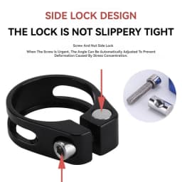 28.6/31.8/34.9mm Aluminum Alloy Bicycle Seat Tube Clamp MTB Seat Tube Clip Road Bike Seatpost Clamp