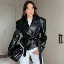 Motorcycle PU Leather Jacket Women 2026 Lace Up Turndown Collar Short Coat Jacket Full Sleeve Soft Leather Jacket New Outwear