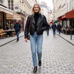 Sweet Style Fashionable Leatherette Long Sleeve Stand Collar Jacket Women's Short Coat New Arrival Autumn 2025 Zipper Closure