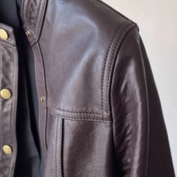 Spring Fashion New Women's High-end Leather Jacket with Stylish Design and Temperament Single Breasted Motorcycle Jacket