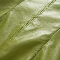 Green PU leather jacket women's autumn 2025 new item small and short motorcycle jacket top
