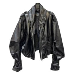 DEAT 2026 Summer New Item Fashion Double Zipper PU Leather Quilted Jacket For Women High Street Black Loose Coat Female 11A01245