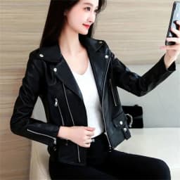 2024 Spring Autumn New All-match Faux Leather Women Jacket Brand Designer Jackets for Ladies Female Chic Slim Women's Coats