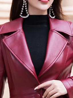 Nerazzurri Maxi Fit and Flare Leather Trench Coat for Women 2021 Spring Long Luxury Designer Clothing Women Long Sleeve Lapel