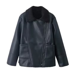 Suninheart Sheepskin Coat for Women Black New Outerwear Winter Warm Faux Leather Jacket Coat Insulated New in Jackets & Coats
