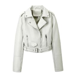 2026 Fashion Spring Autumn Women's PU Leather Jacket Moto&biker Super-short Expose-navel Coat Zip-up Lapel Top Belt Slim Jackets