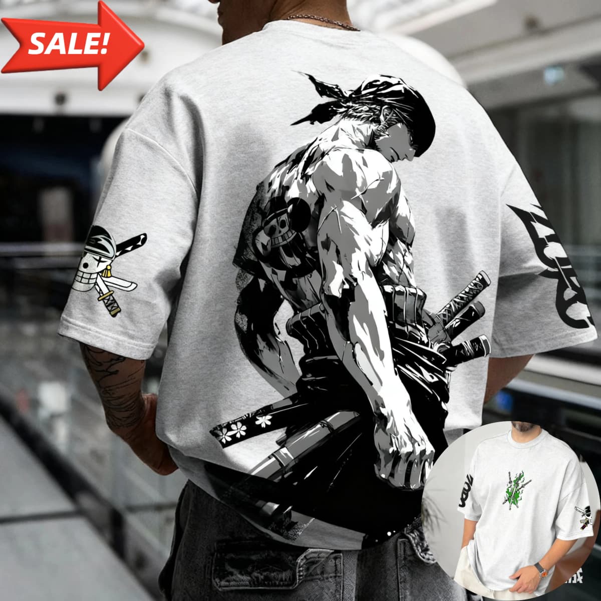 Anime Zoro ONE PIECE Harajuku Men Super Saiyan Vintage Summer T-shirt Loose Women Streetwear Casual Short-sleeved T Shirt Top