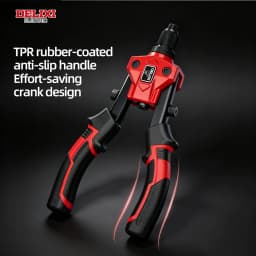 Heavy-Duty Double-Handle Riveter,Labor-Saving Design,Manual Tool for Fastening and Riveting Metal,Wood,Plastic,DELIXI ELECTRIC.