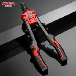 Heavy-Duty Double-Handle Riveter,Labor-Saving Design,Manual Tool for Fastening and Riveting Metal,Wood,Plastic,DELIXI ELECTRIC.