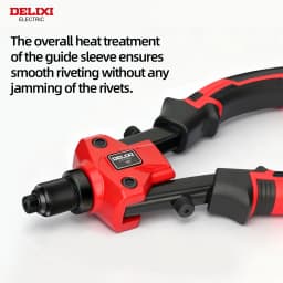 Heavy-Duty Double-Handle Riveter,Labor-Saving Design,Manual Tool for Fastening and Riveting Metal,Wood,Plastic,DELIXI ELECTRIC.