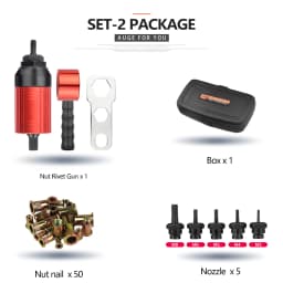 Rivet Nut Gun Riveting M3-M8 Cordless Riveting Drill Electric Adapter Insert Nut Tool for Household Metal Easily Handle Parts
