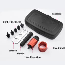 Rivet Nut Gun Riveting M3-M8 Cordless Riveting Drill Electric Adapter Insert Nut Tool for Household Metal Easily Handle Parts