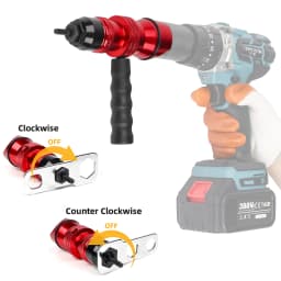 Household M3 M4 M5 M6 M8 M10 Electric Rivet Nut Gun Adapter, Insert Nut Riveting Tools, Tool Box, High Quality Rivet Nut Nailer