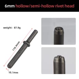 HIFESON Air Hammer Rivet Heads Pneumatic Hammer Chisels Rivet Gun Accessories Riveting Tools For Semi-hollow Rivets Solid Rivets