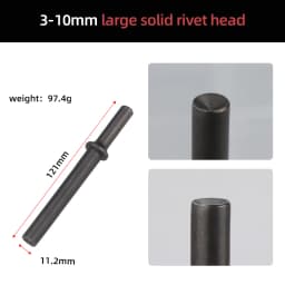 HIFESON Air Hammer Rivet Heads Pneumatic Hammer Chisels Rivet Gun Accessories Riveting Tools For Semi-hollow Rivets Solid Rivets