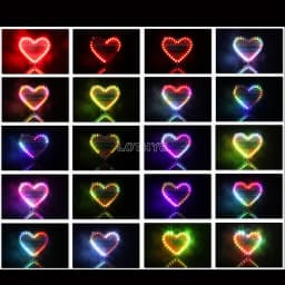 DIY Electronic Kit LED Heart-Shaped Multicolor Flow Light 51 Microcontroller RGB Colorful Love Heart Water Lamp Fun Soldering