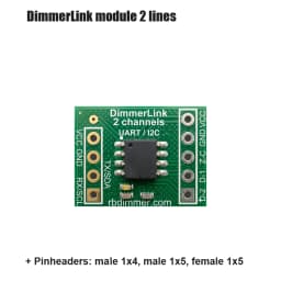 DimmerLink - AC Dimmer controller, UART/I2C interface, FLICKER-FREE, NO LIBRARIES REQUIRED