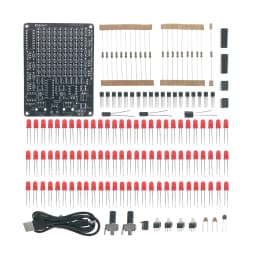 DC4.5-9V 81 LED Follow up Light Kit Game X/Y-axis Mobile Adjustable Flow Light DIY Welding Electronic Kit