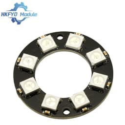 1-50PCS 8-Bit WS2812 RGB LED Ring Module Full-Color Lamp Board with Integrated for Arduino