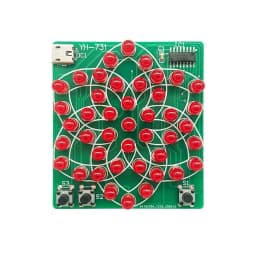 DIY Electronic Kit Multi Style Pattern Electronic Windmill Flowing Water Light 43 LED 5V Fun Soldering Component Training Suite