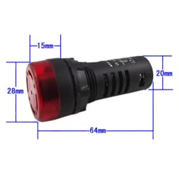 Intermittent Sound and Flash Sound and Light Buzzer ED16-22SM Alarm Device 22MM 12V 24V 220V
