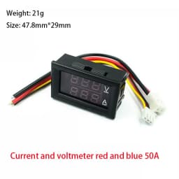 Mini Digital Voltmeter Ammeter DC 0-100V1A 10A 50A 100A LED DC dual display digital current and voltmeter Digital meter