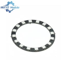 1-10PCS 16x WS2812 5050 RGB LED Ring Module 16Bit Full-Color Addressable Smart Light Circle Board for Arduino DIY Projects