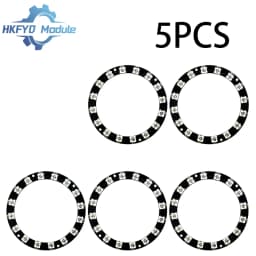 1-10PCS 16x WS2812 5050 RGB LED Ring Module 16Bit Full-Color Addressable Smart Light Circle Board for Arduino DIY Projects