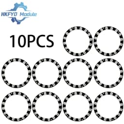 1-10PCS 16x WS2812 5050 RGB LED Ring Module 16Bit Full-Color Addressable Smart Light Circle Board for Arduino DIY Projects