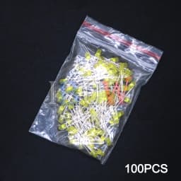 100PCS/lot 3mm LED Diode F3 Assorted Kit ibuw White Green Red Blue Yellow Orange Pink Purple Warm White DIY Light Emitting Diode