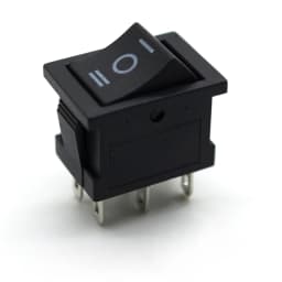 10Pcs KCD1 Series 2/3/4/6 Pin Rocker Switch Power Switches 6A/10A 250V 125V 2/3 Position Black Button Mounting 15mm*21mm With Li