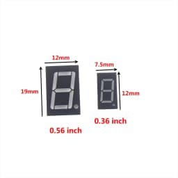 10PCS 0.36inch LED display 7 Segment 1 Bit/2 Bit/3 Bit/4 Bit Digit Tube Red Common Cathode / Anode Digital 0.36 inch led
