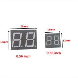 10PCS 0.36inch LED display 7 Segment 1 Bit/2 Bit/3 Bit/4 Bit Digit Tube Red Common Cathode / Anode Digital 0.36 inch led