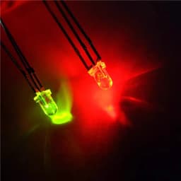 50PCS 3mm 5mm Bicolor Lamp Red Green Blue Common Anode / Cathode 3Pin Diffused Foggy Type Highlight LED Emitting Diode DIY KIT