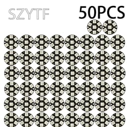 1-100PCS 7-Bit WS2812B RGB LED Ring – 5050 Full Color Pixel Circle for Arduino NeoPixel