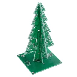 Christmas themed LED 3/7-color flashing Christmas tree DIY kit, electronic welding practice, and assembly of individual parts