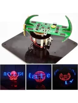 New DIY Spherical Rotating LED Kit POV Soldering Training Kit