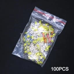 100PCS/lot 3mm LED Diode F3 Assorted Kit ibuw White Green Red Blue Yellow Orange Pink Purple Warm White DIY Light Emitting Diode