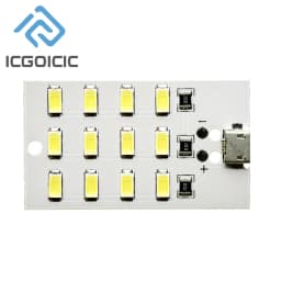 5730 SMD LED Light Panel 5V 450mA Micro USB Powered for Emergency Night Lamp Mobile Charger