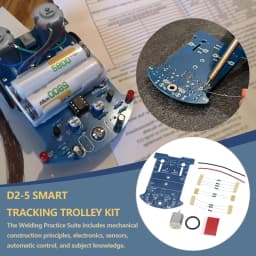 Electronic DIY Kit D2-5 Intelligent Tracking Line Car Tt Motor Assembly Smart Patrol Automobile Parts New 2025 for Arrival High