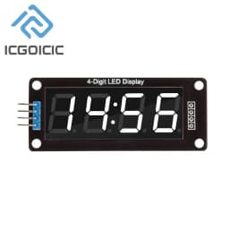 TM1637 4-Digit 7-Segment LED Display Module with Colon 0.56" for Arduino Clock Timer